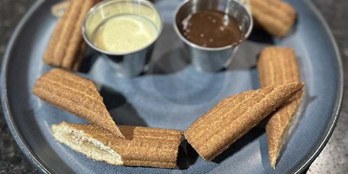 Churros for dessert from Spare Time in Owatonna, MN