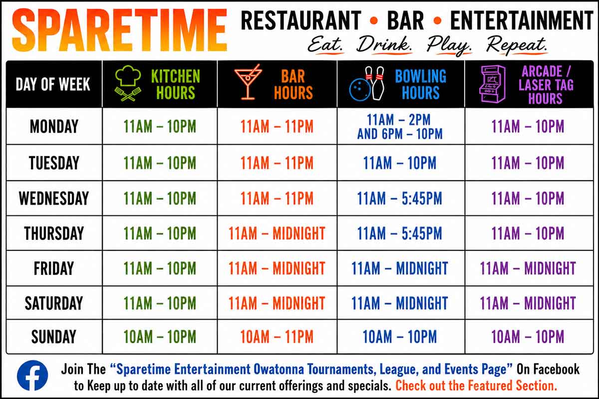Sparetime hours poster form summer 2026